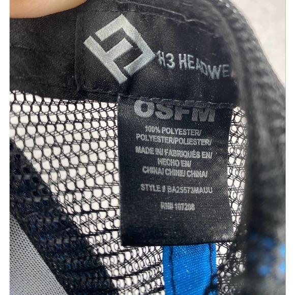 Vintage nylon hat cap Maui and Sons patch black with shark snapback 90's - Picture 4 of 4